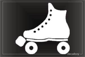 Roller Skate Boot Window Decal