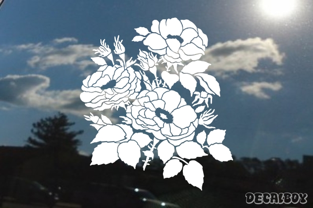 Rose Bouquet Decal