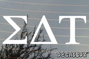 Sigma Delta Tau Vinyl Die-cut Decal
