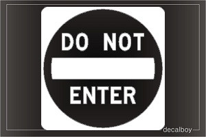 Do-not-enter Sign Car Decal