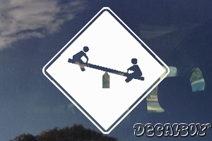 Playgrnd Sign Car Decal