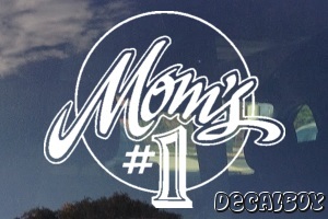 Mom Number 1 Car Decal