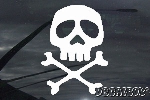 Skull 44117 Car Window Decal