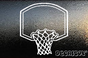 Basketball Basket Window Decal