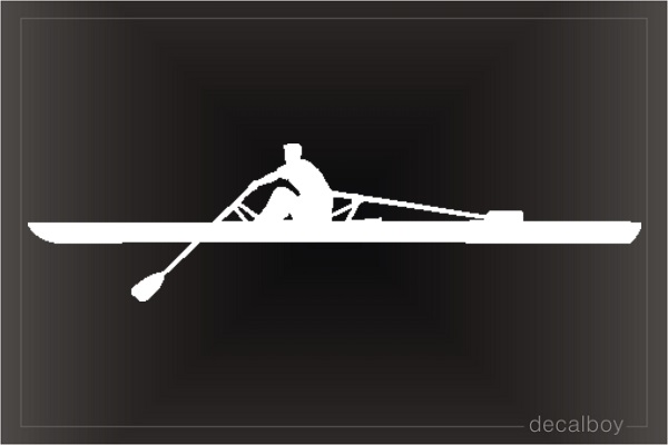 Rowing Kanoe Window Decal