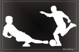 Soccer Players Window Decal