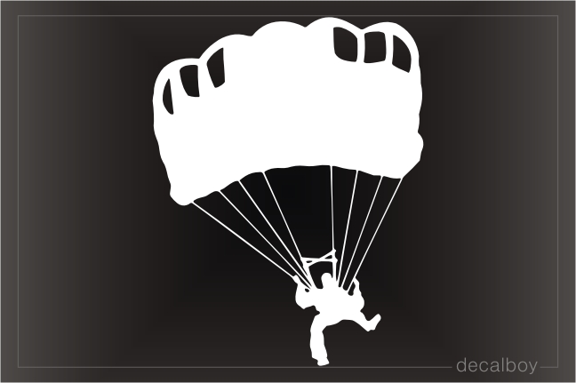Skydiver Window Decal