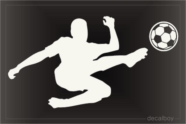 Soccer Player Window Decal