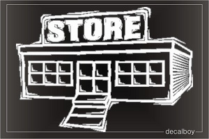 Store Building Car Decal