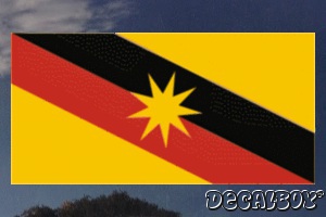 Sarawak Flag Auto Decal