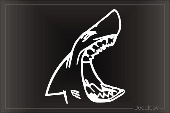 Shark Mouth Window Decal