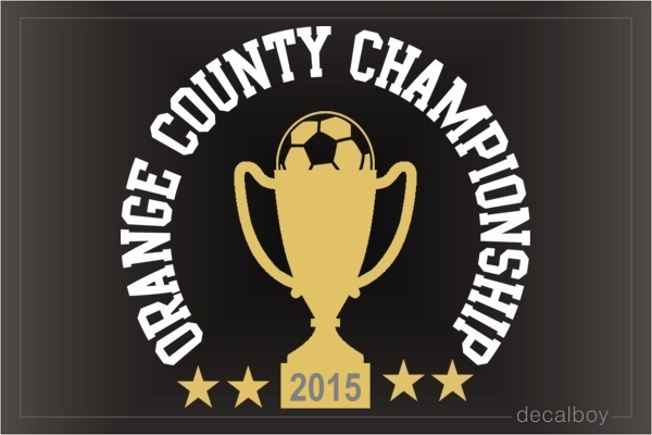 Soccer Championship Logo Decal