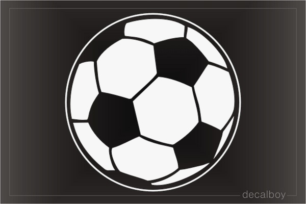 Soccer Ball Window Decal