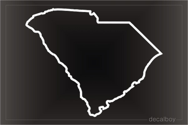 South Carolina Map Decal