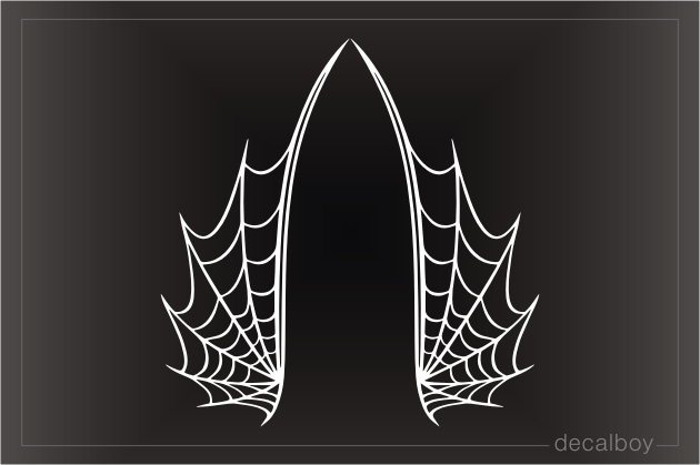 Spider Web Wings Decal