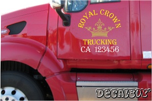 Business Logo For Commercial Truck Vinyl Die-cut Decal