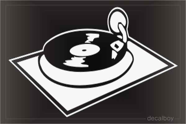 Turntable Car Decal