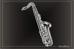 Tenor Saxophone Window Decal