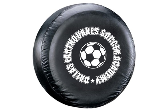 Tire Cover Custom Text Decal