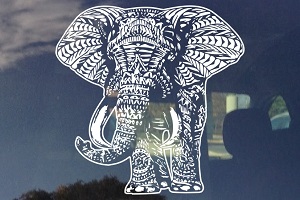 Tribal Elephant Decal