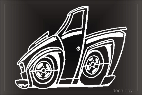 Truck Cartoon 5454 Window Decal