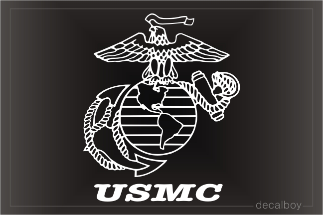 US Marines Car Decal