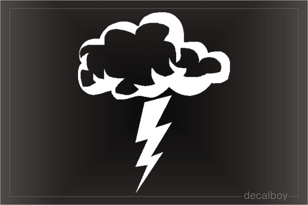 Lightning Cloud Thunderstorm Car Decal