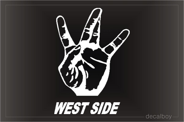 Westside Twist Finger Car Decal