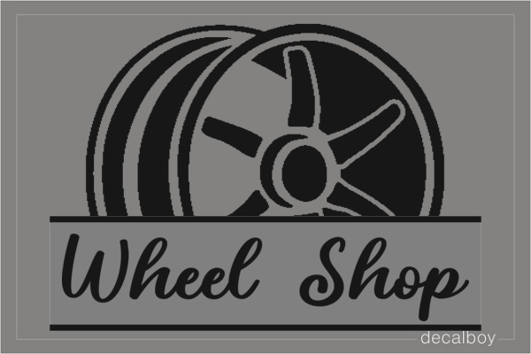 Wheel Shop Logo Decal