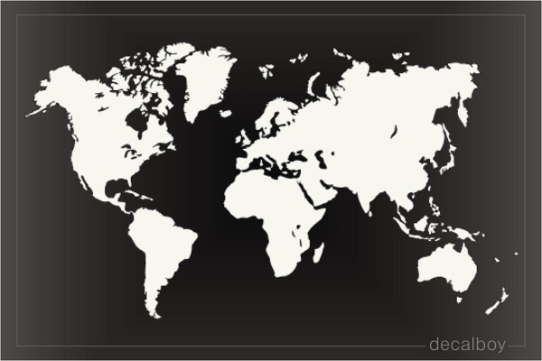 World Atlas Decal