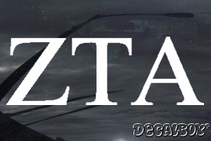 Zeta Tau Alpha Vinyl Die-cut Decal