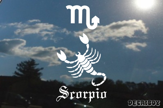 Scorpion Zodiac Horoscope Auto Window Decal
