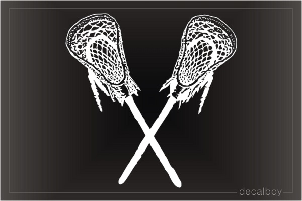 American Indian Lacrosse Window Decal