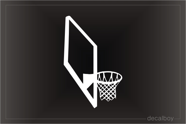 Basketball Hoop Decal