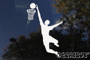 Basketball Jump Window Decal