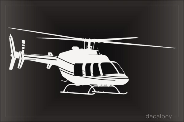 Bell 407 Helicopter Decal