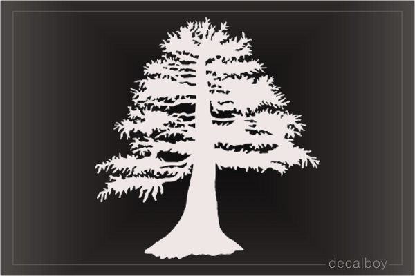 Bold Cypress Tree Decal