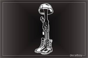 Boots Helmet M16 Rifle Decal