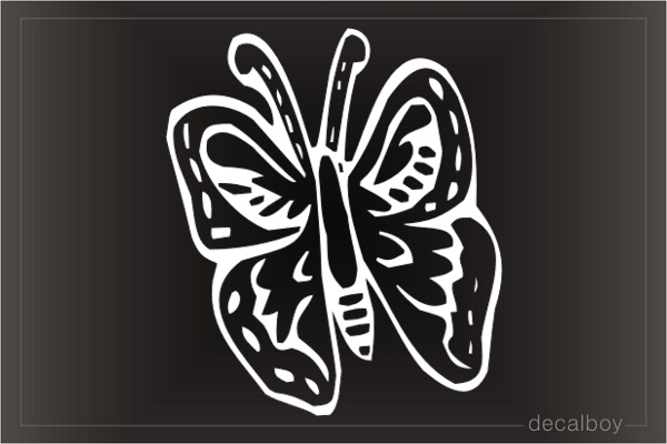 Butterfly Cartoon Decal