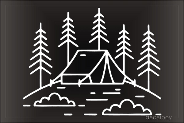 Camping Tent Decal