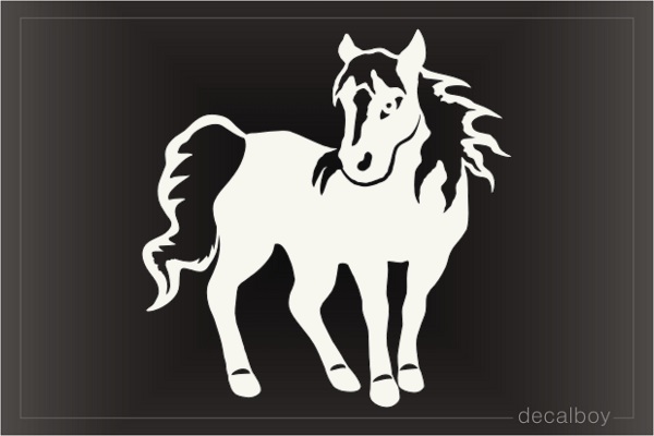 Cartoon Horse Decal
