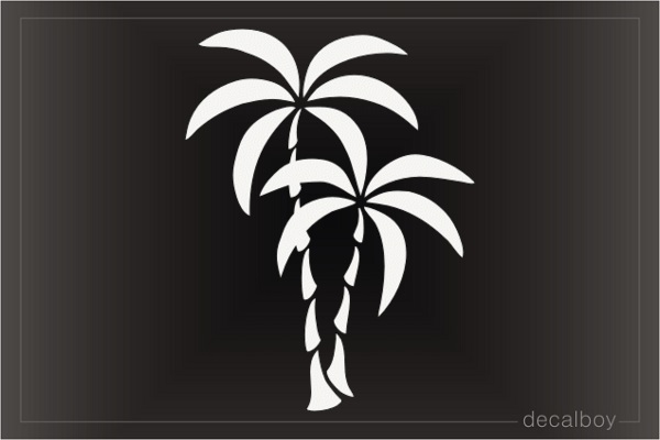 Cartoon Palm Trees Decal