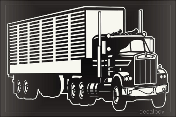 Cattle Hauler Truck Car Decal