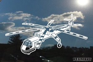Ch54 Skycrane Helicopter Car Decal