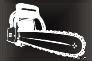 Chainsaw Tool Car Decal