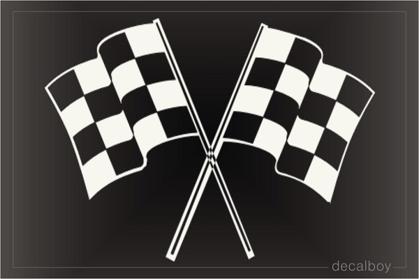Checkered Flag 4520 Window Decal