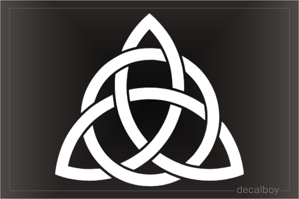 Christian Trinity Kno Triquetra Decal