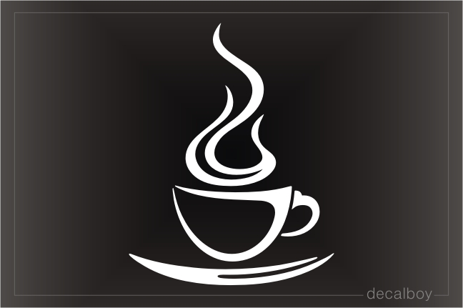 Coffee Steam Decal