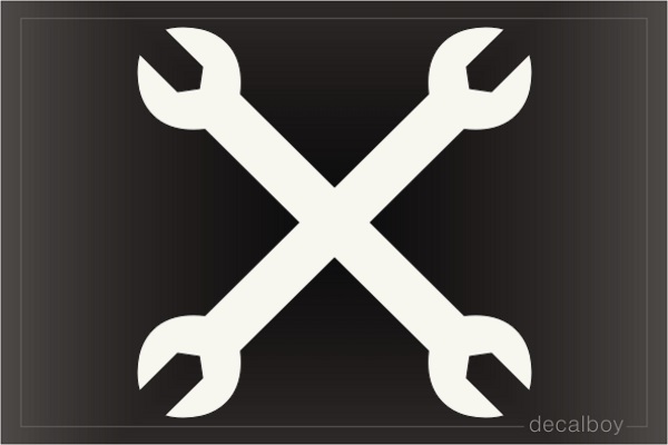 Crossed Wrenches Decal