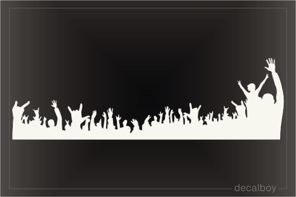 Crowd Cheering Decal